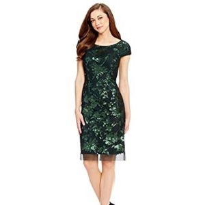 Antonio Melani Gwen Sequin Mesh Sheath Dress